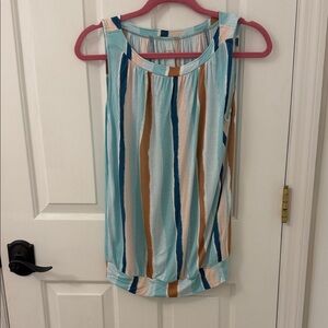 LOFT Multicolor Striped Tank Top